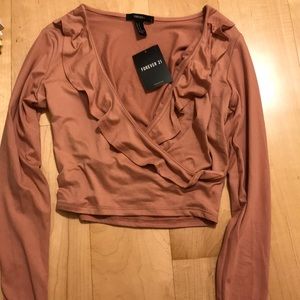 Salmon long sleeve top